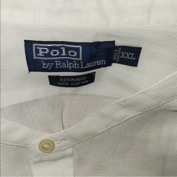 Polo Ralph Lauren Other - BENARD RALPH LAUREN MANDARIN COLLAR WHITE DRESS SHIRT